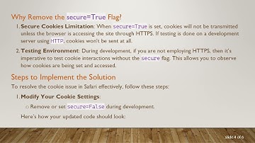 Resolving Safari Cookie Issues in Django