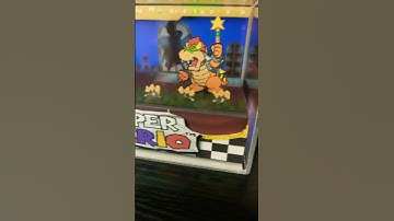 Paper Mario N64 - Prologue Bowser Encounter Diorama #nintendo #mario #shorts