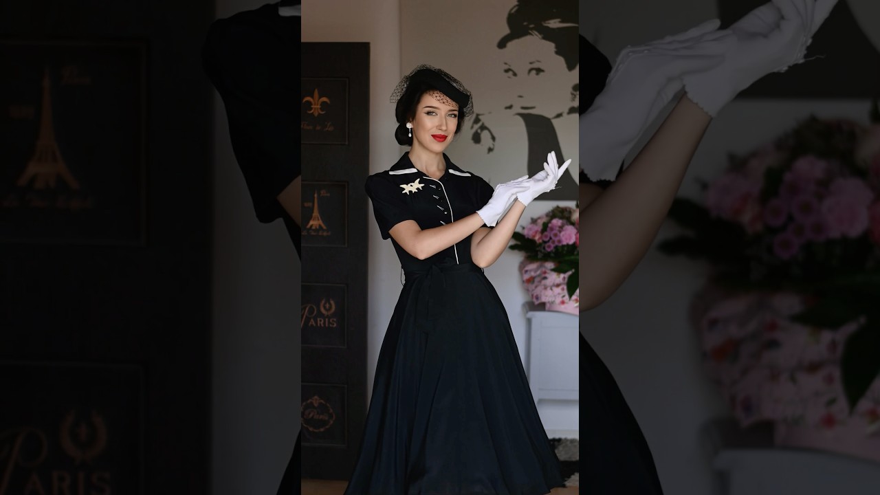 My dress from The Seamstress of Bloomsbury 🤍 #fashion #style #elegant #retro #beauty