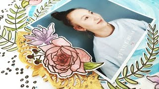 How to Arrange a Scrapbook Page "Beautiful You" Tutorial by Amanda Baldwin screenshot 1