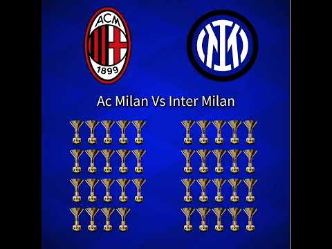 Ac Milan Vs Inter Milan In Trophies Football Trophies Trending Trend Acmilan Intermilan