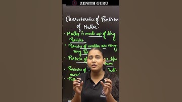 Characteristics Of Particles Of Matter | Rapid Chemistry 052 | class 9 | By Nikki Ma