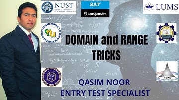 Mathematics Tricks For Domain and Range NUST II LUMS II ECAT II FAST II PIEAS II GIKI II NET