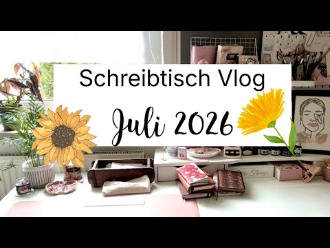 Schreibtisch Vlog Juli 2026 | Bestellung Miso Paper | Neuer Drucker | Journal Update | Gusti Leder
