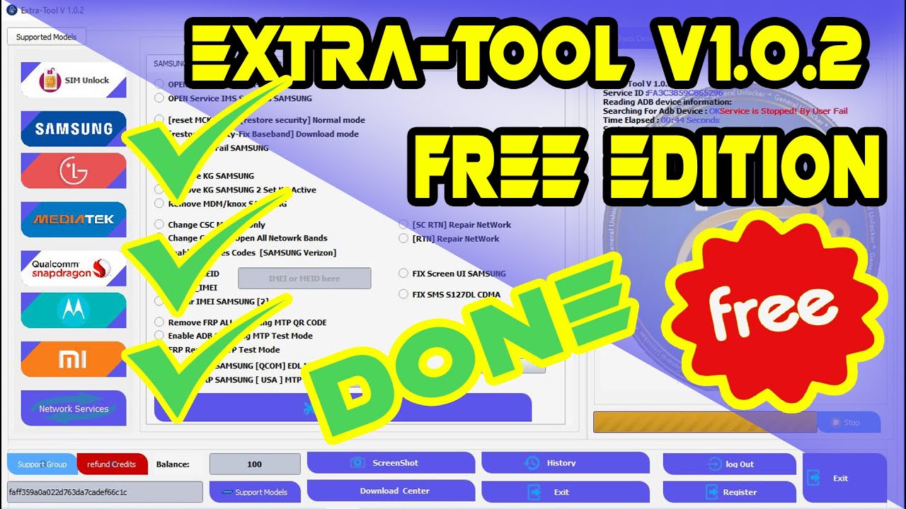 Extra-Tool V1.0.2 FREE Edition New Update 2024 – 100 Account Added With ...