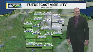 Tracking patches of fog to develop Sunday night