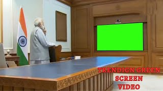Narendra Modi Green Screen Television Video Modi Ji Trending Green Screen Copyright Free Video