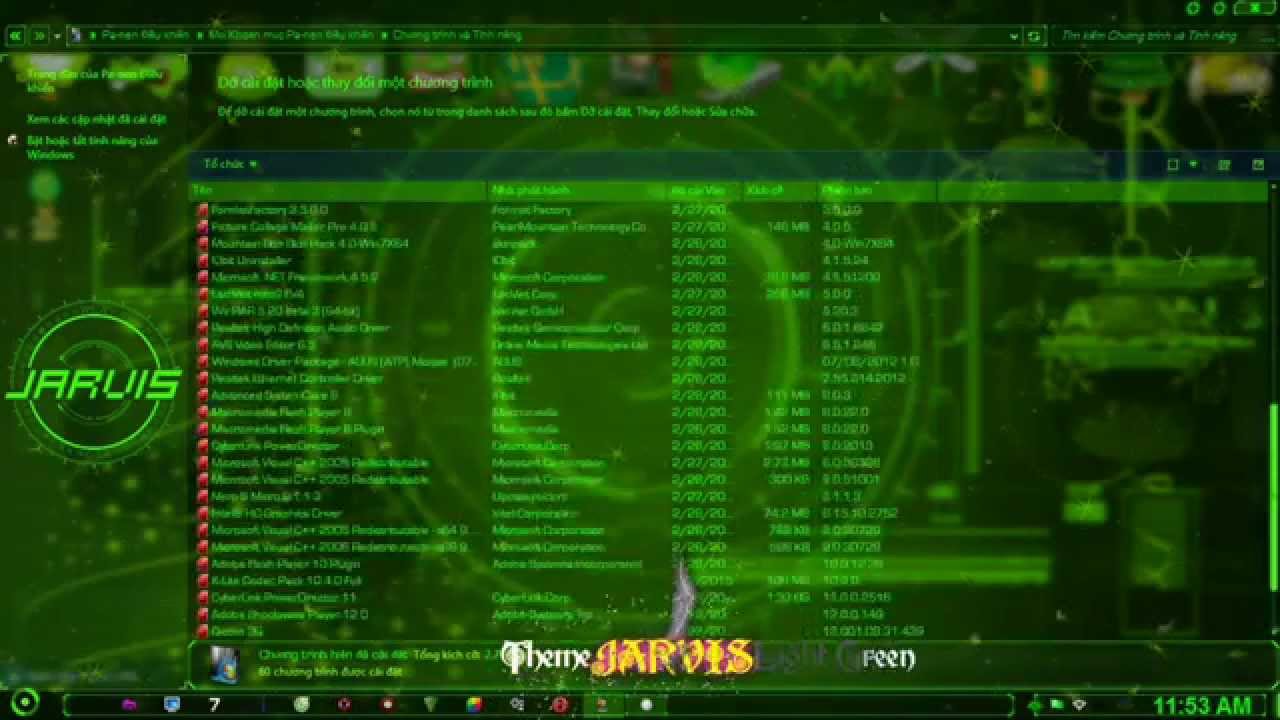 Giới Thiệu Theme JARVIS Light Green dễ thương cho windows 2015 YouTube Giới Thiệu Theme JARVIS Light Green dễ thương cho windows 2015 YouTube