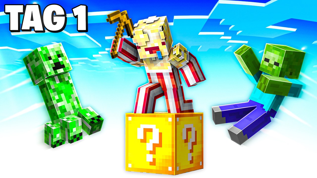 10 TAGE LUCKY ONE BLOCK 😱
