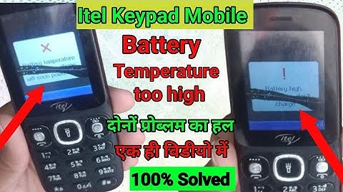 Itel Mobile Battery Temperature Don