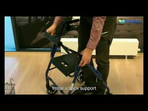 www.medicland.ro  Cum montezi un rolator 4 roti scaun si cos manere ergonomice Ortomobil 013500
