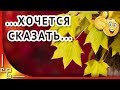 Как много в жизни хочется сказать...