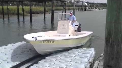 Dock Blocks drive-on boatlift for 22