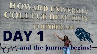 FIRST DAY OF MEDICAL SCHOOL!!! (an HONEST vlog) | Howard University College of Medicine