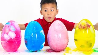 Kaden Emma And Eric Epic Birthday Mystery Egg Adventure!