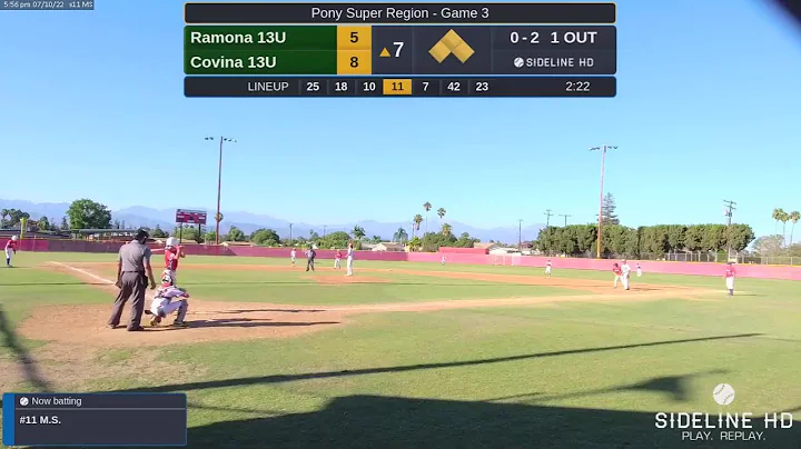 Ramona 13U @ Covina 13U (2022.07.10)