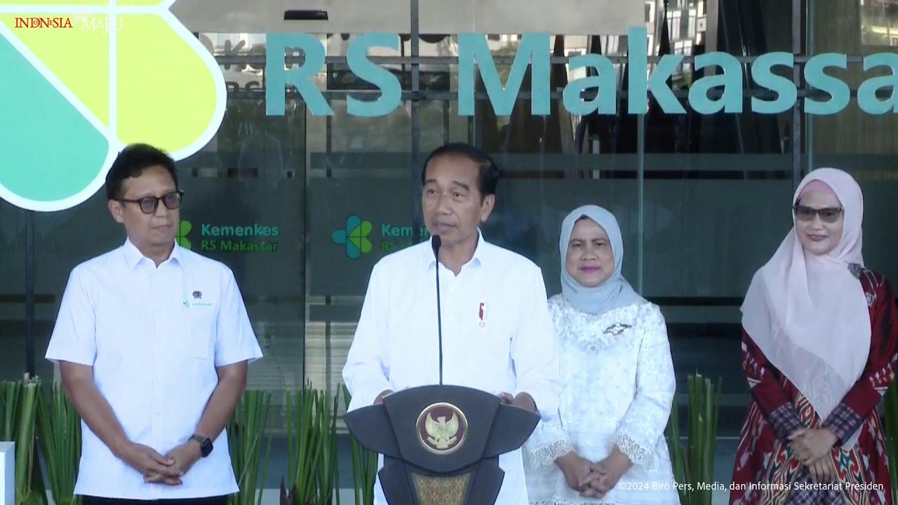 LIVE: Presiden Jokowi Resmikan Gedung RS Kemenkes Makassar, 6 September 2024