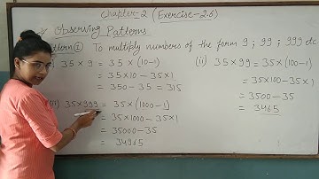 Class -6 / Chapter -2 / Exercise -2.6 (Observing patterns)