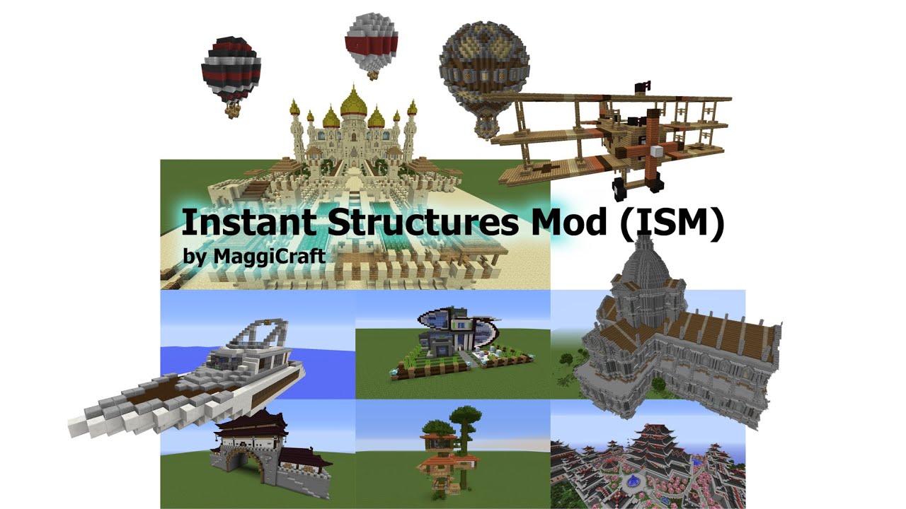 Майнкрафт мод instant structures. Майнкрафт мод instant structures
