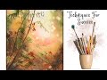 Watercolor Bokeh Forest