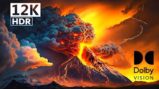 : EXPLOSIVE COLORS | 12K ULTRA HD HDR (LAVA IN 120 FPS)