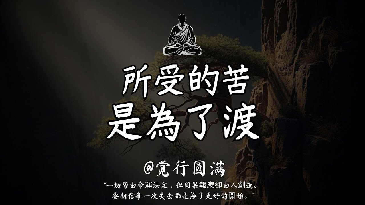 一切皆有因果，無需執念｜佛智解讀 #國學 #人生感悟 #治癒