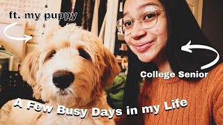 what it&#39;s like to be a college senior - a few busy days in my life prepping for midterms