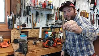 showing Air leak on Husqvarna 350 Chain Saw