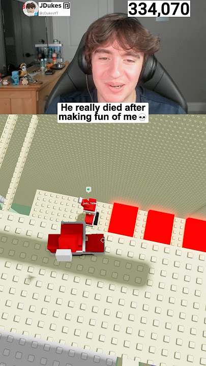 He really did after making fun of me💀