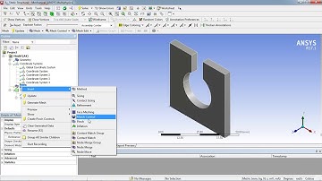 Sphere of influence and Coordinate system in ANSYS - Tutorial