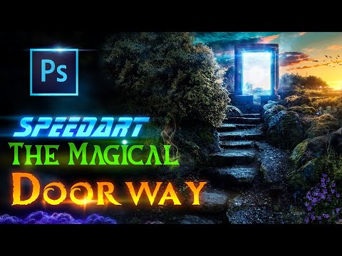 Creating a MAGICAL Portal Doorway in Photoshop! | Photoshop speed art | Photo Manipulation Speed Art