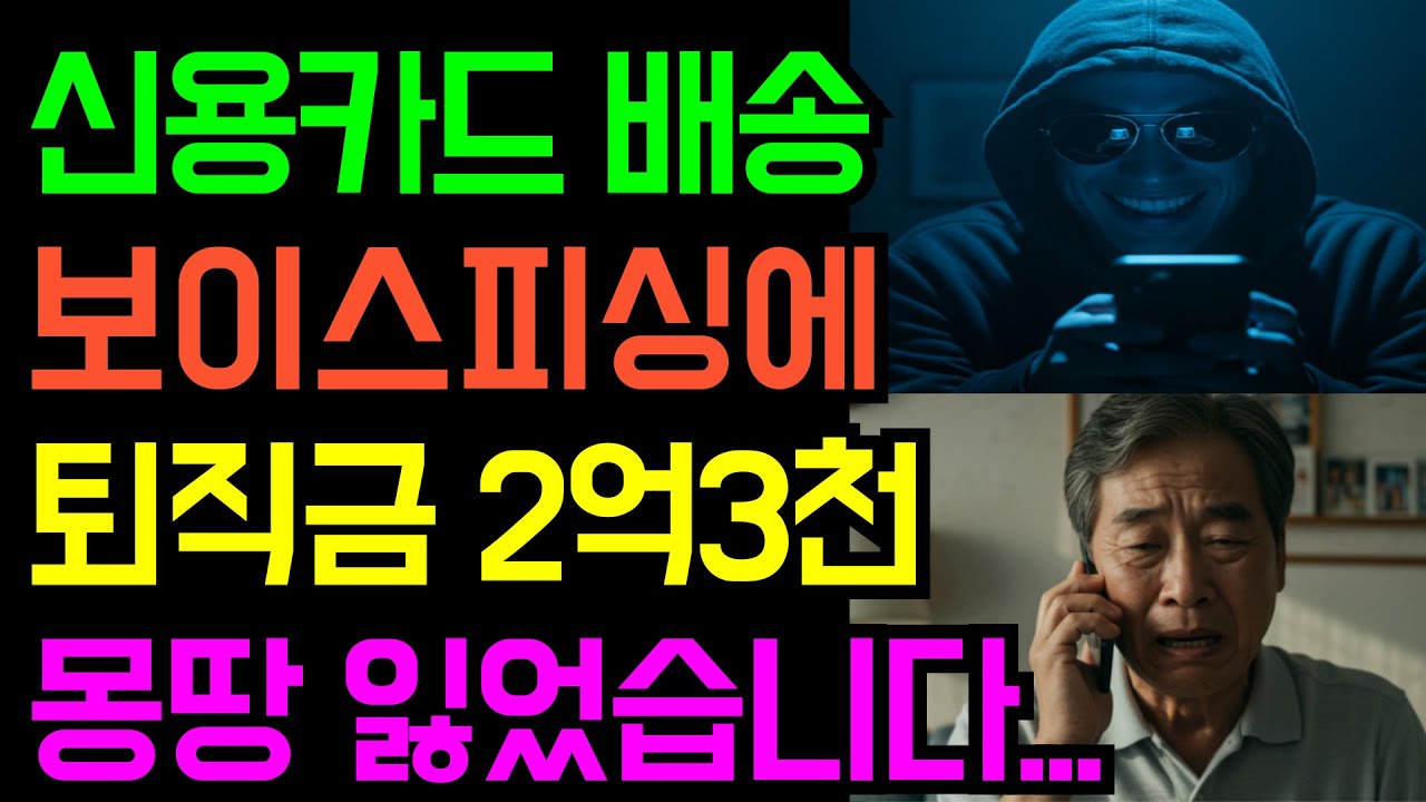 신용카드 배송 보이스피싱에 퇴직금 2억3천만원을 몽땅 잃었습니다 | 은퇴 자금 | 정년퇴직 | 노후 사연 | 깨달음의 노후 | 오디오북