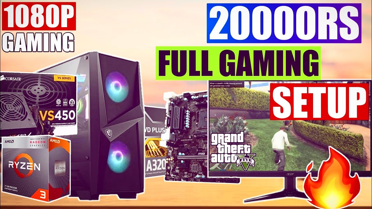 Costume Gaming Pc Setup Under 20000 for Streaming