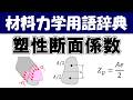 塑性断面係数ってなに?梁が曲げ変形して塑性変形するときに重要な係数です、断面係数とは別物です!材料力学の専門用語を分かりやすく説明【材料力学用語辞典】
