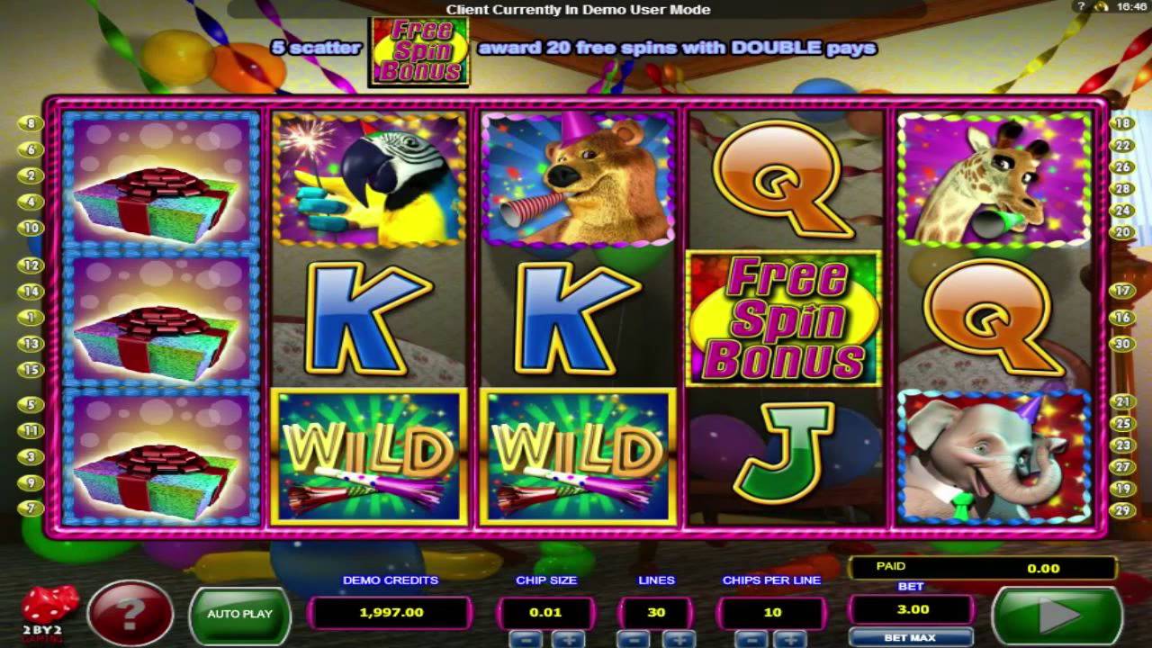 Wild birthday blast slot machine