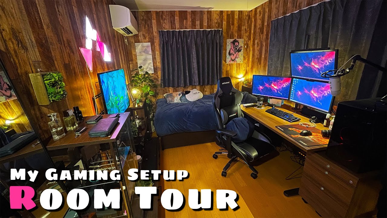 部屋紹介 海外のゲーム部屋に憧れた男の理想のゲーミングルーム Room Tour Ver Youtube