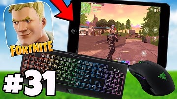 Solo squads Using  keyboard and mouse on fortnite mobile...?..