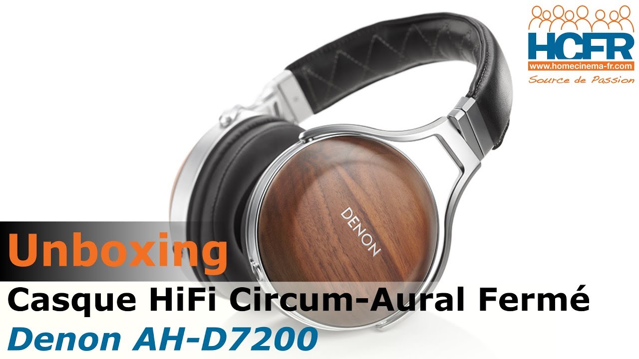 Unboxing Denon Ah D7200 Casque Hifi Circum Aural Fermé Youtube