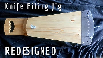 Redesigned knife bevel filing jig - How to make it !!!
