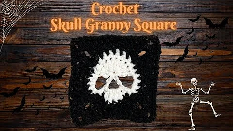 #Crochet Skull Granny Square - Easy Crochet Tutorial