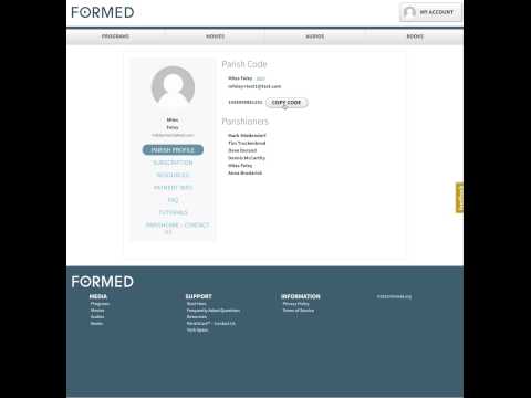 FORMED Tutorials - Parish Code