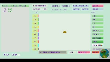 Simple Turtle Logo: Draw letter N