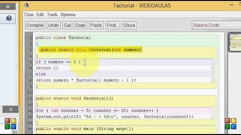 Fatorial em JAVA ( Recursividade )