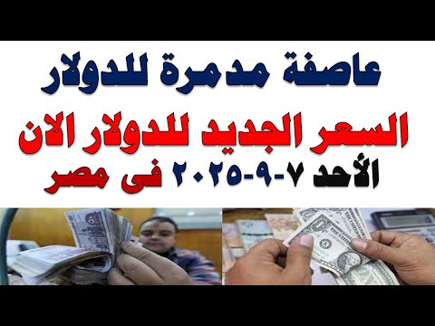 سعر الدولار اليوم أسعار الدولار اليوم اسعار الدولار السوق السوداء اليوم في مصر الأحد 2025 9 7