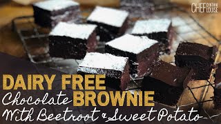 Healthy Chocolate Brownie With Beetroot And Sweet Potato | DairyFree and Vegan Recipe