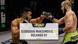 : Slobodan Maksimovi'c vs Rolando Dy | FREE MMA Fight | BRAVE CF 56