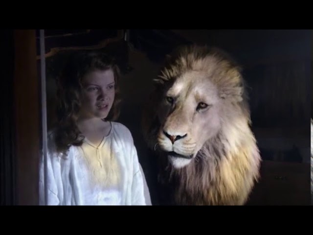 This is a picture of Lucy and Aslan from the movie Narnia. I think of this  picture as God as the lion and me as the …