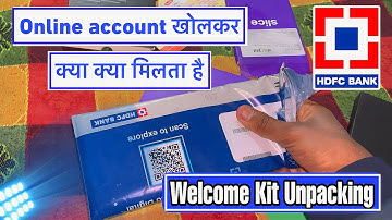HDFC Welcome Kit Unbox | HDFC Saving Account Debit Card Checkbook Passbook Unpaking | BishtZ Gyan