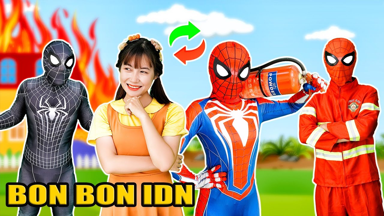 Spider-Woman berusaha menyelamatkan semua orang. 🕷️💪