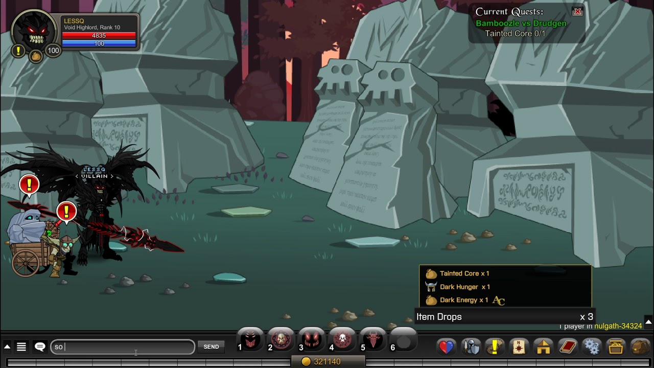 AQW Best way to farm Nulgath items with Craig (period) YouTube